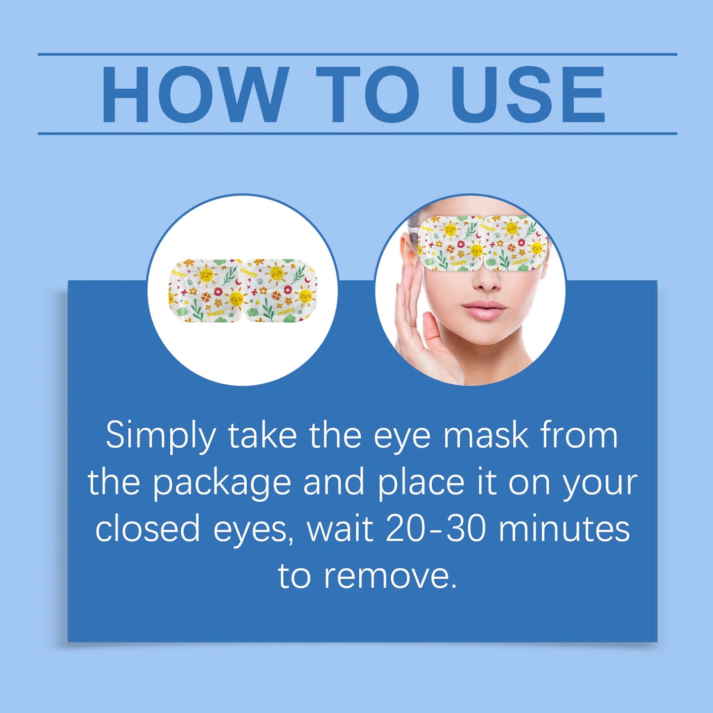 Sleep Steam Eye Mask - Gentle Hot Therapy Compress, Relieve Eye Fatigue, Improve Sleep Quality