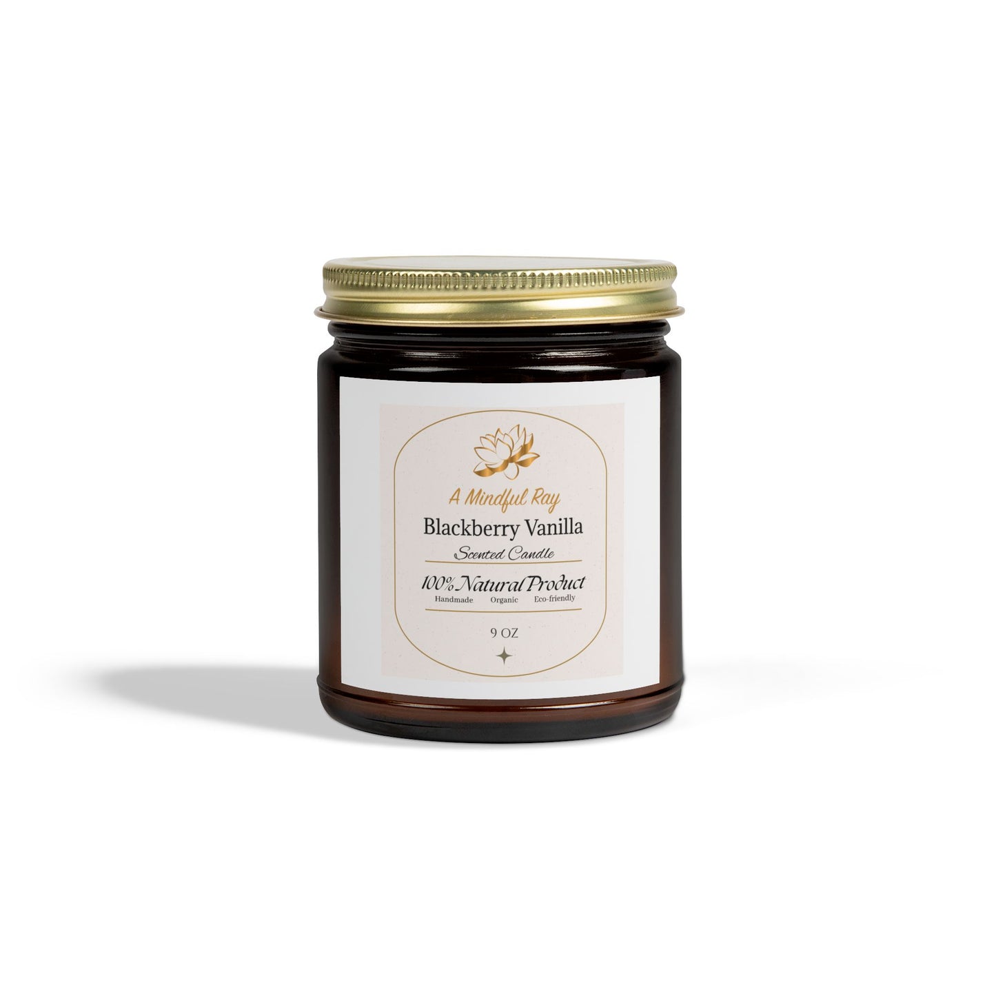 Blackberry Vanilla Scented Candles - Natural Coconut Apricot Wax (4oz & 9oz)