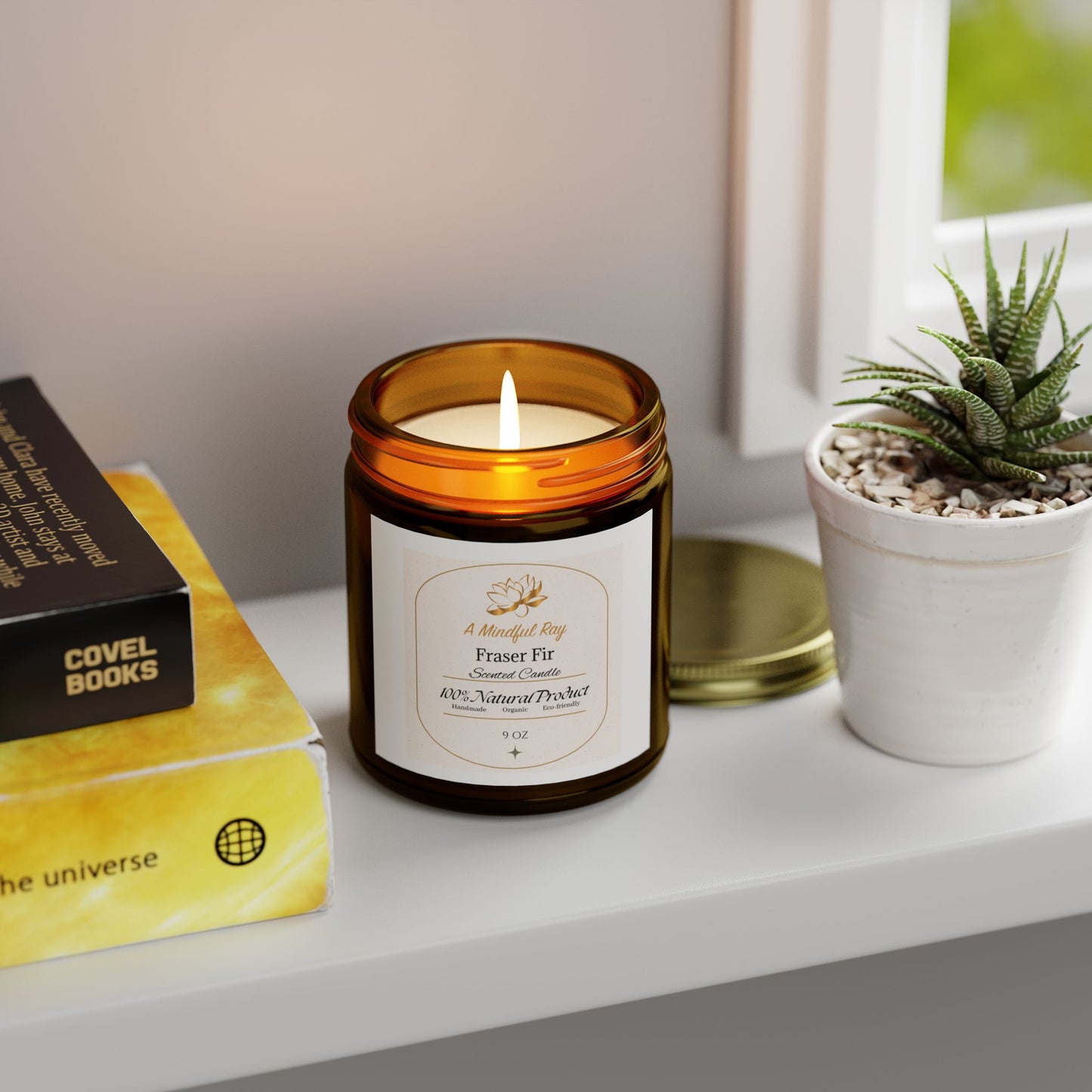 Fraser Fir Scented Candles - Natural Coconut Apricot Wax (4oz & 9oz)