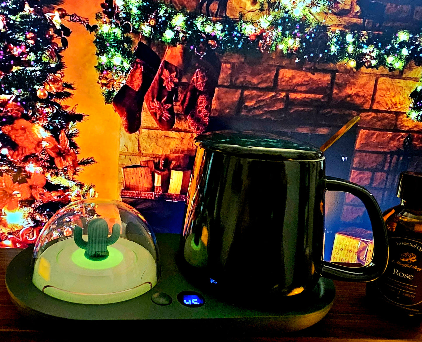 Multi-functional Cup Warmer - Aromatherapy Multi-Color Night Light - Multiple Settings - Unique Gift - Coffee & Tea Fans