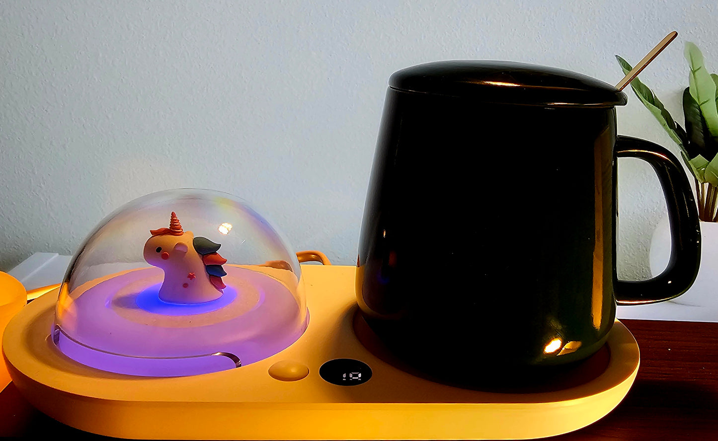 Multi-functional Cup Warmer - Aromatherapy Multi-Color Night Light - Multiple Settings - Unique Gift - Coffee & Tea Fans