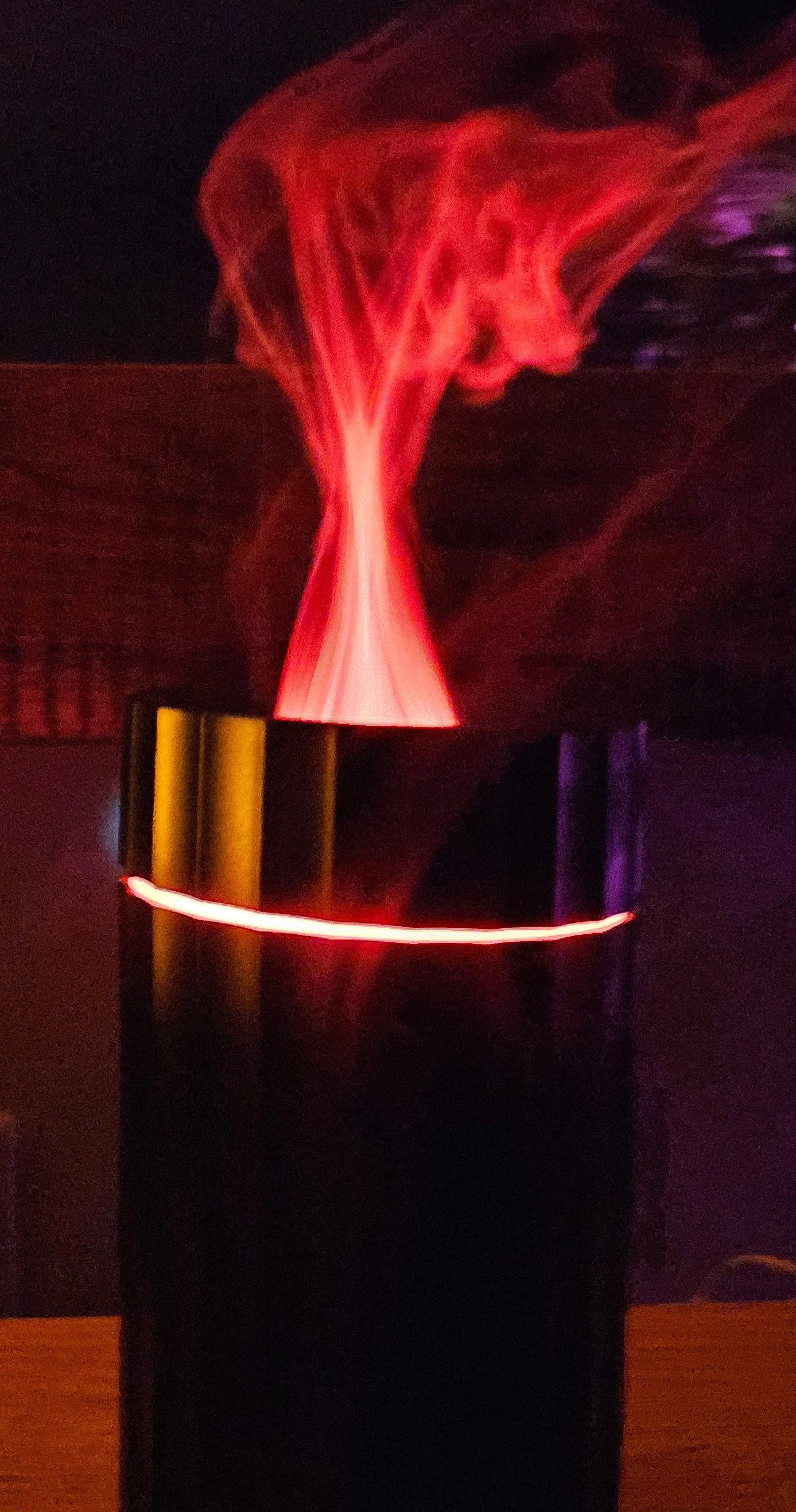 Silent Portable Flame Aromatherapy Diffuser, 9 colors/3 settings, Calming/Relaxing, Car Multicolor Fire Led Ultrasonic Cool Mist Essential Oils Flame Humidifier, Night Lamp/Travel Oil Diffuser, Diffusion Range 500sq ft w/ Timer/Auto Off Protection