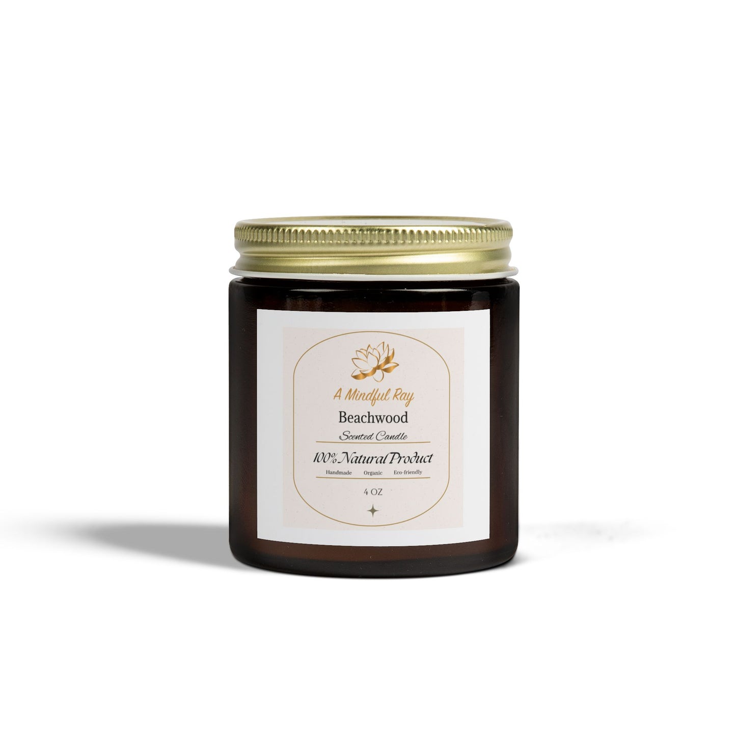 Beachwood Scented Candles - Natural Coconut Apricot Wax (4oz & 9oz)