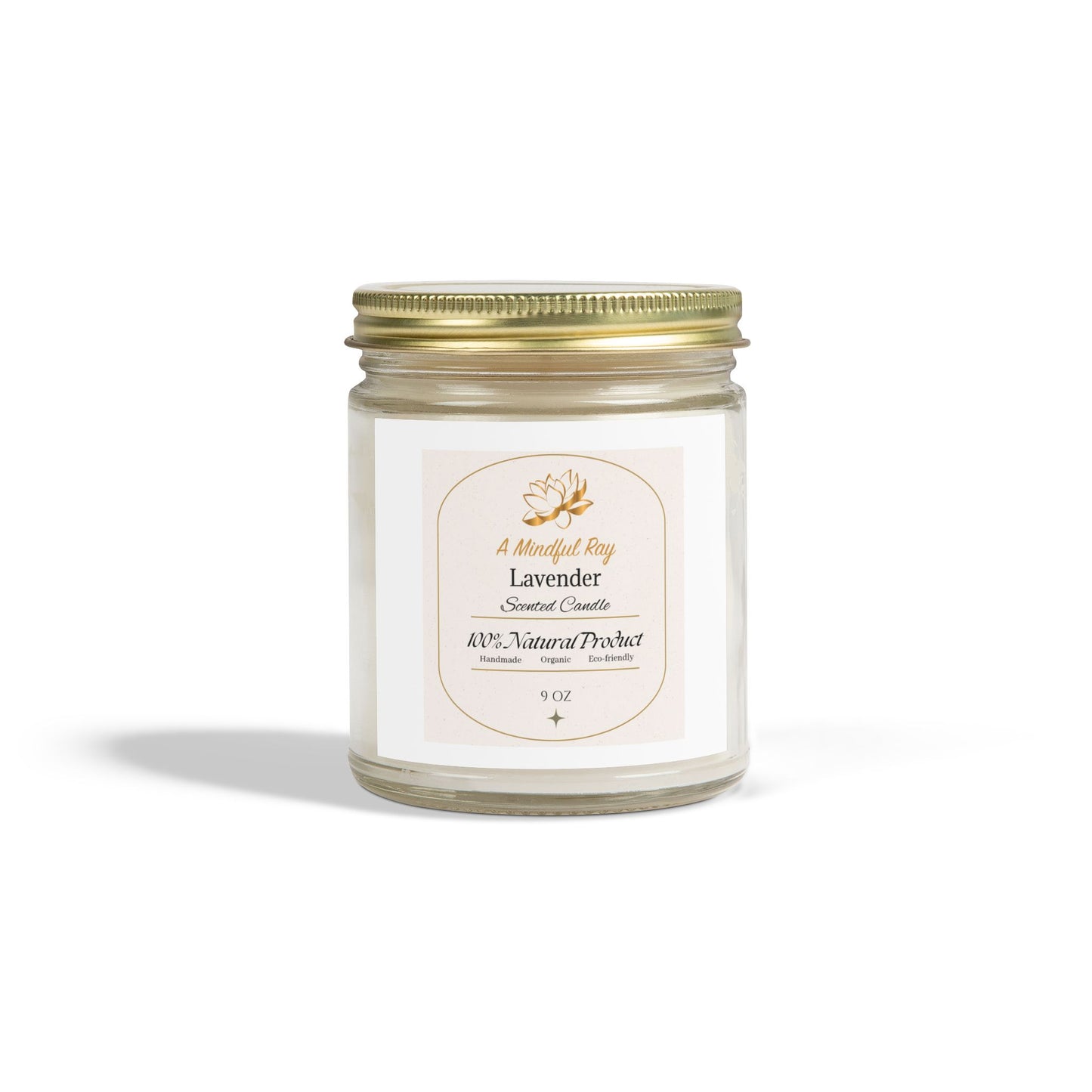 Lavender Scented Candles - Natural Coconut Apricot Wax (4oz & 9oz)