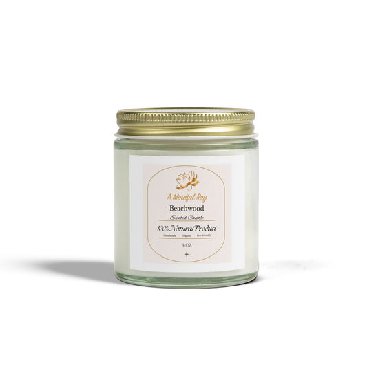 Beachwood Scented Candles - Natural Coconut Apricot Wax (4oz & 9oz)