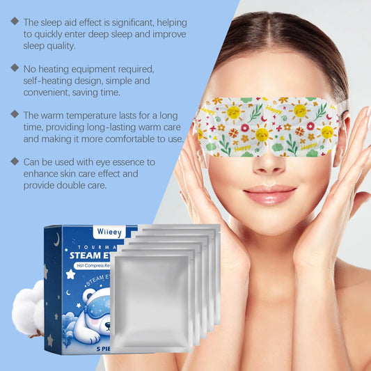 Sleep Steam Eye Mask - Gentle Hot Therapy Compress, Relieve Eye Fatigue, Improve Sleep Quality