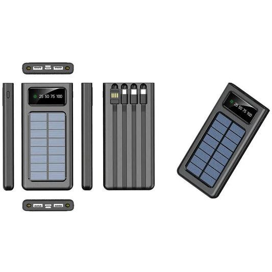 Super 3000000 mAh 4 USB Portable Charger Solar Power Bank For Cell Phone