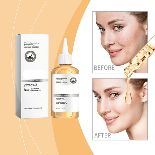 7% Glycolic Acid Toner - Facial Skin Repair, Skin Lightening, Firming, and Moisturizing