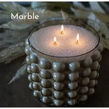 Pearl Sand Candle - Accident Safe Candle, Marble Candle, Elegant Pearl Candle, Portable, Re-usable Sand, Self-extinguished