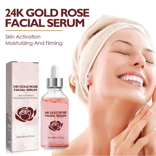 24k Gold Rose Face Hydrating Essence - Whitening And Anti-Aging Serum