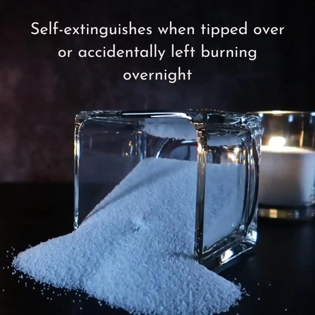 Pearl Sand Candle - Accident Safe Candle, Marble Candle, Elegant Pearl Candle, Portable, Re-usable Sand, Self-extinguished