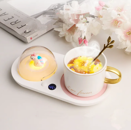 Multi-functional Cup Warmer - Aromatherapy Multi-Color Night Light - Multiple Settings - Unique Gift - Coffee & Tea Fans